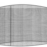 Moskytiéra na záhradný slnečník 3 m – čierna