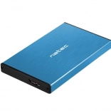 Externý hliníkový rámček pre 2,5" HDD/SSD USB 3.0 UASP – modrý