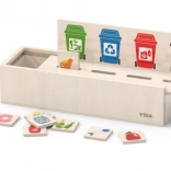 VIGA drevená hra na výučbu triedenia odpadu