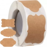 Samolepiace vintage štítky na kotúči 300 ks