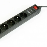 Predlžovacia prepäťová lišta s 5 francúzskymi zásuvkami, 3 m
