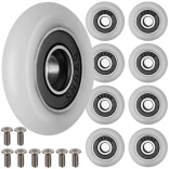 sada pojazdových koliesok pre sprchové dvere RUHHY, 23 mm, 8 ks so skrutkami