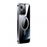 Priehľadné magnetické puzdro TORRAS UPRO Ostand so stojanom pre iPhone 15 Pro