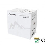 Sieťový kábel UTP Cat.5e, medený vodič, 305 m, čierny