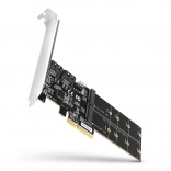 PCIe radič AXAGON s 2× SATA 6G a 2× internými slotmi M.2 B‑key SATA, SP & LP