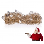 Vianočný reťaz 2 m striebrno‑šampanské HOME DECOR