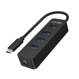 Aktívny USB‑C hub UNITEK so 4× USB‑A 3.1, 10 W