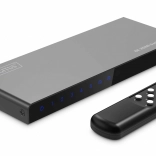 DIGITUS 8K HDMI prepínač 5×1, 60 Hz (4:4:4), HDR, HDCP 2.3, s diaľkovým ovládaním, čierny
