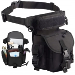 Taktická stehenná ľadvinka s bedrovým popruhom, vodeodolná, 6 vreciek