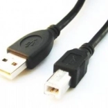 USB 2.0 kábel A–B 3 m čierny