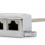 Adaptér LAN RJ45 na 2× RJ45 FTP rozdeľovač