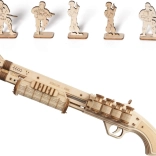 RoboTime 3D drevené mechanické puzzle brokovnica Terminátor