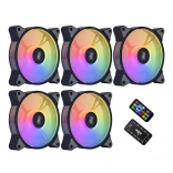 Sada ventilátorov AIGO 120 mm ARGB 5 v 1