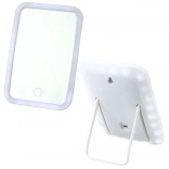 Bezdrôtové kozmetické zrkadielko s LED podsvietením biele