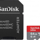Karta SanDisk Ultra microSDXC 64GB A1 s adaptérom