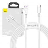 Baseus Superior USB na USB‑C kábel 66 W, 2 m, biely