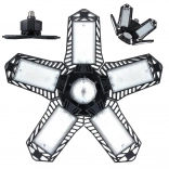 Stropné skladacie LED dielenské svietidlo E27, 80 W, 8000 lm