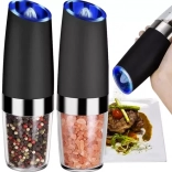 Elektrický gravitačný mlynček na korenie - sada 2 ks Ruhhy