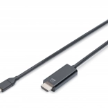 Kábel USB Type-C na HDMI pre prenos video signálu 4K/60Hz 5m čierny