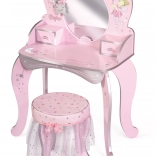 Drevený toaletný stolík s stoličkou Magic Maria