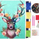 Diamantové maľovanie 5D – jeleň 30 × 40 cm