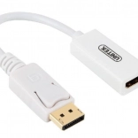 UNITEK adaptér DisplayPort na HDMI 4K, biely
