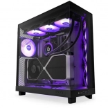 NZXT H6 Flow RGB skriňa s panoramatickým sklom – čierna