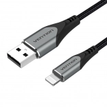 USB na Lightning kábel Vention 1m sivý