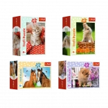 Minipuzzle 54 dielikov s mláďatami