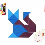 Drevená mozaika trojuholníky