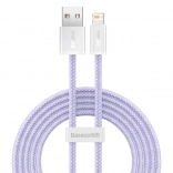 USB–Lightning kábel BASEUS Dynamic 2, 2 m, 2,4 A, fialový