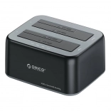 Orico dokovacia stanica pre 2.5"/3.5" HDD/SSD s klonovaním, USB 3.2 Gen 2 10 Gb/s, čierna