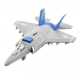 Plastová stíhačka s efektmi pre deti