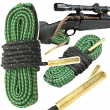 Čistiaca šnúra do hlavne s integrovanými mosadznými kefkami 5.56/.223/.22