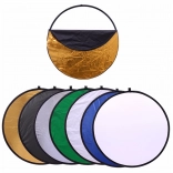 Skladacia fotografická blenda 7 v 1, okrúhla 60 cm s difúzorom