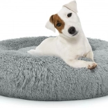 Univerzálny plyšový pelech pre psov a mačky, 60 cm - svetlošedý