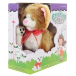 Hnedá mačka na kábel