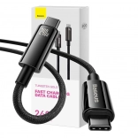 Kábel USB‑C na USB‑C BASEUS Tungsten Gold 240 W, 1 m, čierny