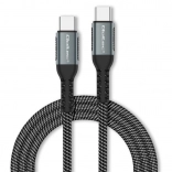 Kábel USB-C 100W s rýchlym nabíjaním a prenosom dát, nylonový opletený, 1m