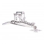 Dekoratívna spona do vlasov so striebornými perličkami