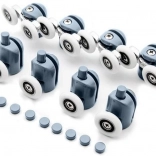 Kolieska pre sprchové dvere, sada 8 ks