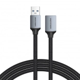 Kábel USB-A 3.0 A samec – samica Vention CBLHI 3 m čierny