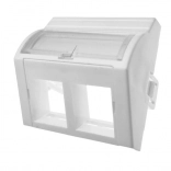 Adaptér 45×45 s uhlom, 2× RJ45