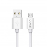 Savio USB-A na micro USB kábel 3 m, rýchle nabíjanie 2 A