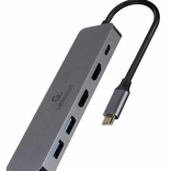 Adaptér USB-C Rozbočovač USB-C PD HDMI x2 USB 3.0x3