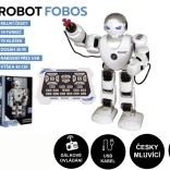 Interaktívny robot FOBOS 40 cm, hovoriaci po česky, s diaľkovým ovládaním a nabíjaním cez USB