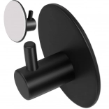 Samolepiaci čierny háčik na uteráky z ocele