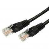 Sieťový kábel Patchcord UTP kat.5e RJ45 7,5m čierny