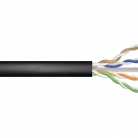 Vonkajší gélový inštalačný kábel kat. 5e U/UTP, 305 m, čierny