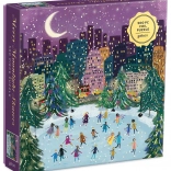 Galison Puzzle Korčuľovanie v mesačnom svite 500 dielikov